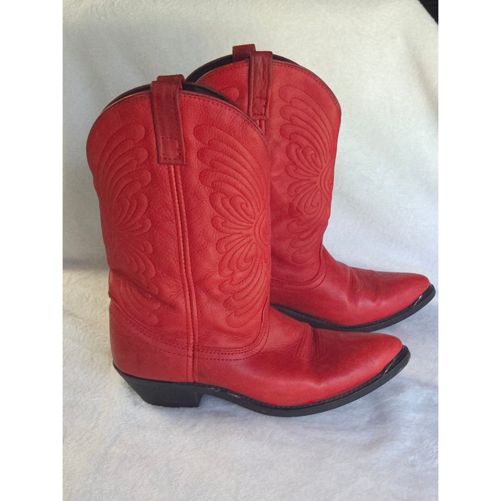 Masterson Boot Co Red Leather Western Cowboy Boots RB7483 Womens 9.5 M